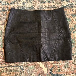 Vegan Leather Skirt